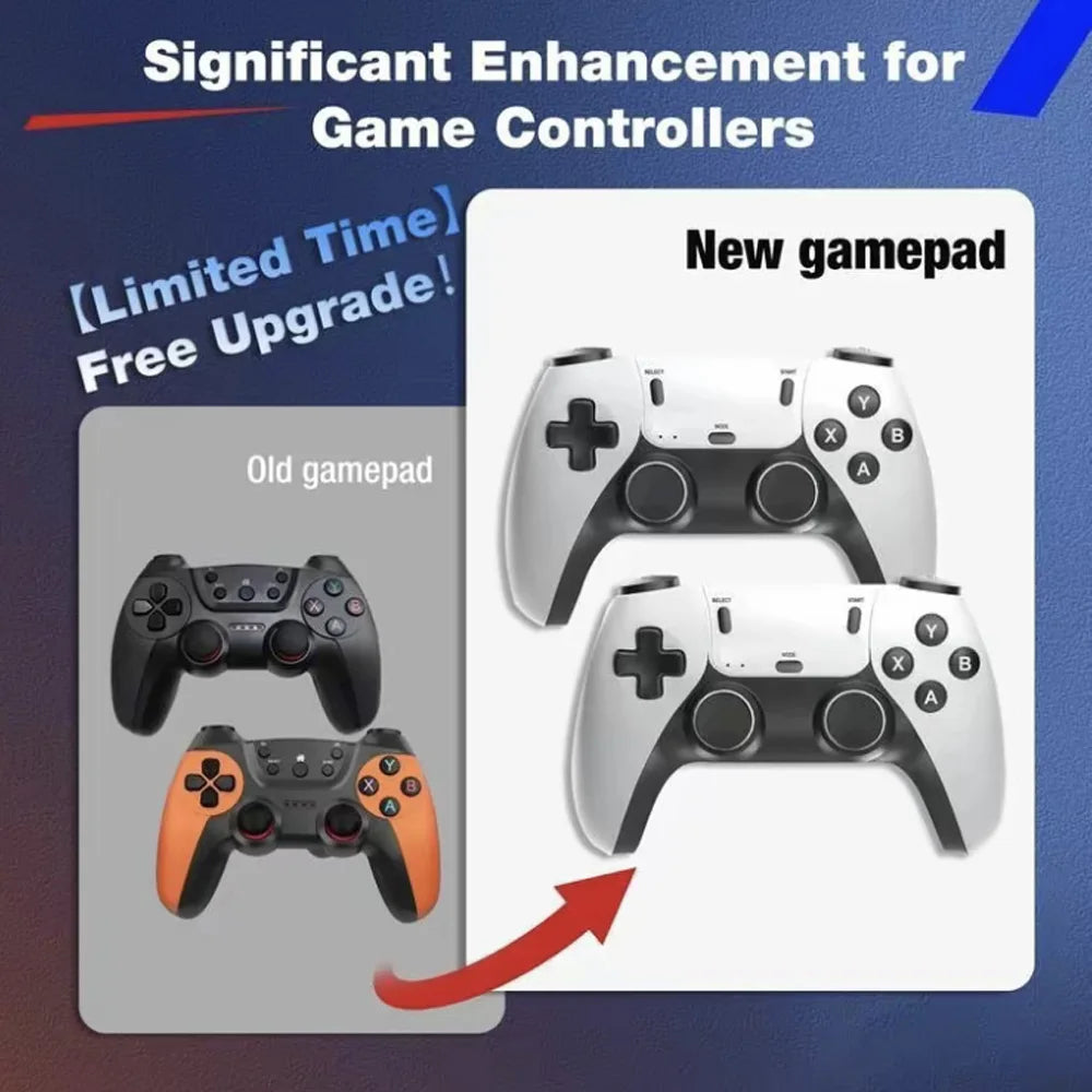 40000+/50000 games, M15 Ultra video game console, 128GB storage, wireless controller, HD output, PS1 emulator, two-player portab