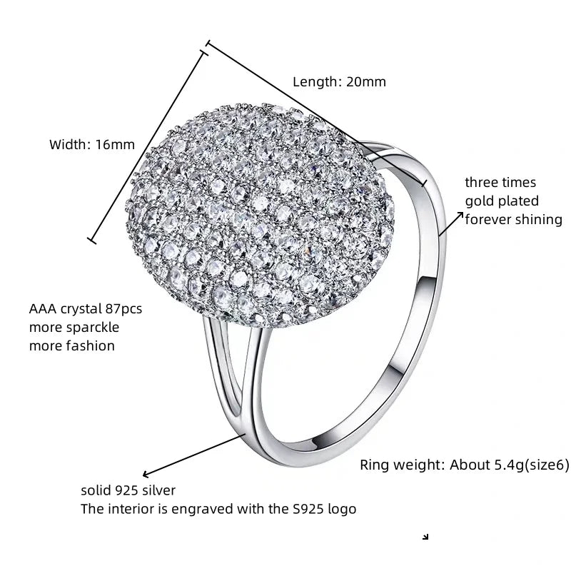 Great Sale S925 Sterling Silver Set With Diamond Twilight Breaking Dawn Bella Engagement Wedding Ring Fashion Jewelry Gift
