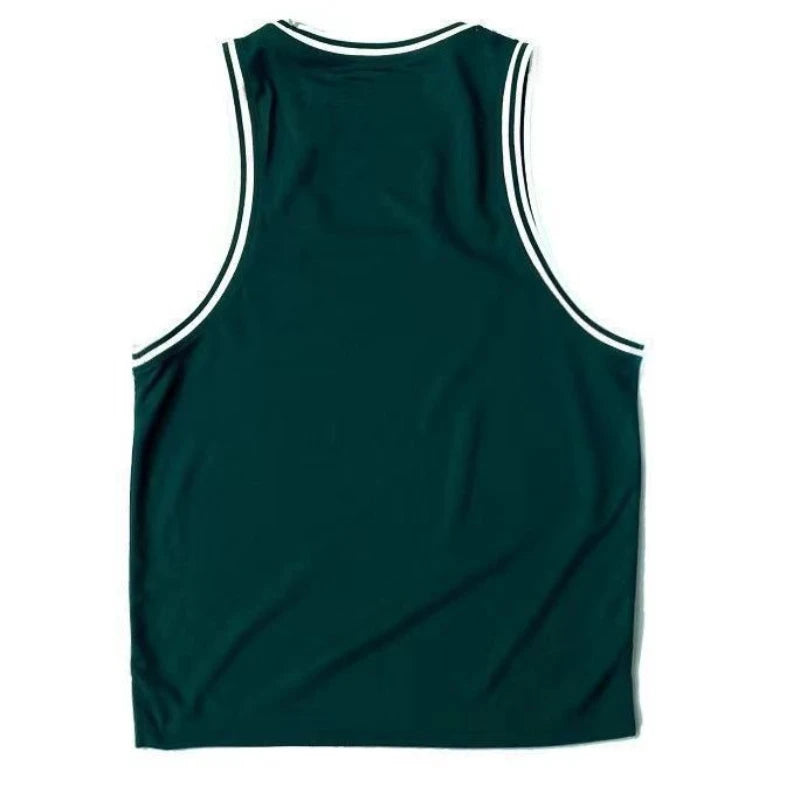 American Vest Men's Jersey Sleeveless T-shirt Men's Retro Basketball Jersey Training Fitness Sports Vest Top Quick Dry